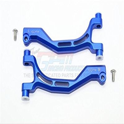 Thunder Tiger Truck K-ROCK MT4-G5 Upgrade Parts Aluminum Front Upper Arms - 1Pr Set Blue