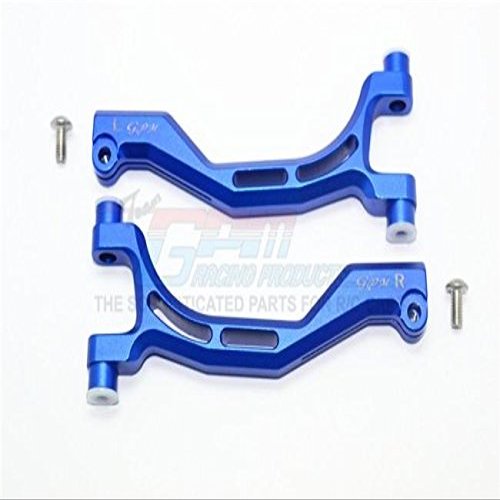 Thunder Tiger Truck K-ROCK MT4-G5 Upgrade Parts Aluminum Front Upper Arms - 1Pr Set Blue