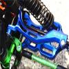 Thunder Tiger Truck K-ROCK MT4-G5 Upgrade Parts Aluminum Front Upper Arms - 1Pr Set Blue view 3