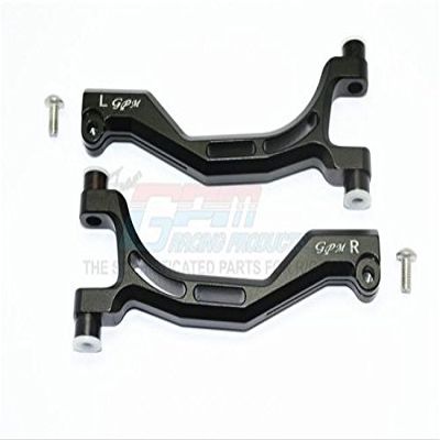Thunder Tiger Truck K-ROCK MT4-G5 Upgrade Parts Aluminum Front Upper Arms - 1Pr Set Black