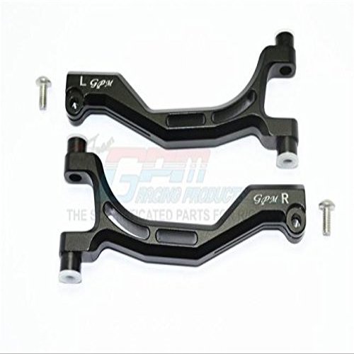 Thunder Tiger Truck K-ROCK MT4-G5 Upgrade Parts Aluminum Front Upper Arms - 1Pr Set Black