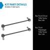 TRQ Front Driver and Passenger Side Sway Bar Link Set 2 Piece view 2