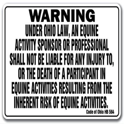 Ohio Equine [3 Pack] of Vinyl Decal Stickers | 3.3" X 5" |Indoor/Outdoor | Funny Decoration for Laptop, Car, Garage, Bedroom, Offices | SignMission