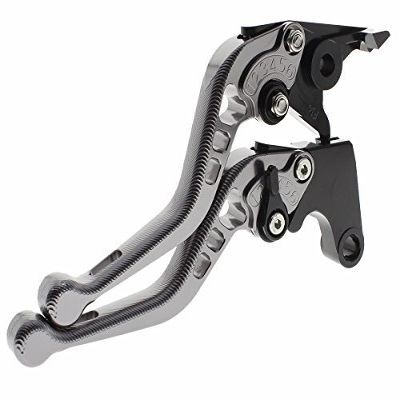 Rzmmotor Motorcycle 3D Texture Aluminum Short Brake Clutch Levers Compatible with VERSYS (650cc) VULCAN/S 650cc 2015-2020, NINJA 650R ER-6F Z650 Z900 2017-2020, VERSYS 1000 2015-2019