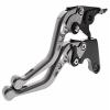 Rzmmotor Motorcycle 3D Texture Aluminum Short Brake Clutch Levers Compatible with VERSYS (650cc) VULCAN/S 650cc 2015-2020, NINJA 650R ER-6F Z650 Z900 2017-2020, VERSYS 1000 2015-2019 view 1