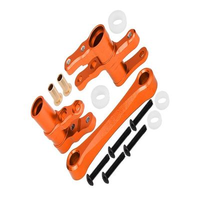Aluminum Steering Assembly For 1/10 Traxxas Ford GT 4-Tec 2.0 83056-4/4-Tec 3.0 93054-4 - 1 Set Orange