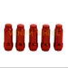 Set of 20 M12x1.5 Spline Red Duplex Lug Nuts Security Socket Keys Included | 12x1.5 Thread Pitch Celica Corolla Camry Avalon Prius view 3