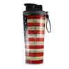 Skin Wrap Decal compatible with IceShaker 2nd Gen 26oz Painted Faded and Cracked USA American Flag (SHAKER NOT INCLUDED) view 1