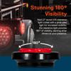 TRUE MODS 2" 12V Red Round 10 LED Light [2 in 1 Reflector] [Polycarbonate] [D.O.T. Certified] [Grommet & Plugs] [2 Year Warranty] Submersible Circle Side Marker for Semi Truck Boat Trailer RV Kenworth view 2