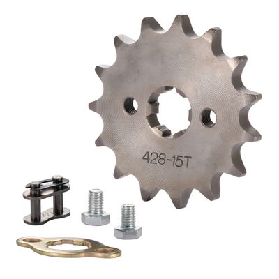 GOOFIT 17MM Sprocket Front for Motorcycle Replacement for 50cc 70cC 90CC 110CC Dirt Bike ATV QUAD(428-15T)