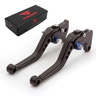 CNC Aluminum Short Adjustable Brake Clutch Levers Compatible with VTR1000F/FIRESTORM 1998-2005, VFR800/F 2002-2020, VFR750 1991-1997, CBF1000 2006-2009, VF750S SABRE 1982-1986