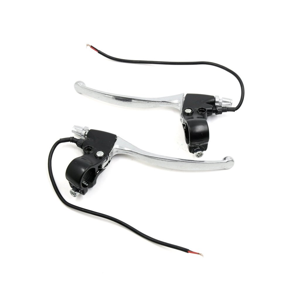 uxcell 2PCS 22mm Silver Tone Aluminum Alloy Motorcycle Handlebar Brake Clutch Levers