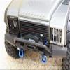 GPM For Traxxas TRX-4 Trail Defender Crawler Upgrade Parts Headlight Assembly Vertical Brush Guard Aluminum - 2Pc Set Black view 4