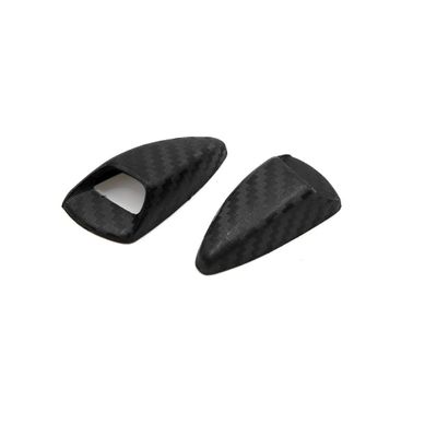uxcell 2pcs Carbon Fiber Pattern Automobile Car Windshield Washer Nozzle Cover Cap