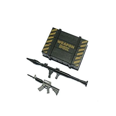 R/C Scale Accessories : Simulation Weapon Box +Weapons For 1:10 Crawlers - 1 Set