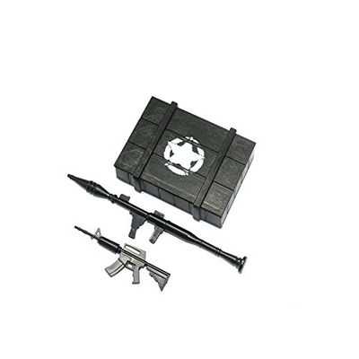 R/C Scale Accessories : Simulation Weapon Box +Weapons For 1:10 Crawlers - 1 Set