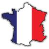 France Map Flag Country Shape - 5" Vinyl Sticker - for Car Laptop I-Pad - Waterproof Decal view 1