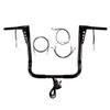 Hill Country Customs 1 1/4" BBlack 16" Prewired Hot Shot Handlebar Kit for 2014-2015 Harley Street Glide models without ABS Brakes - PW-HC-BBHS16GBB-SG15-RC view 1