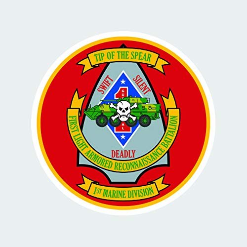 1st Light Armored Reconnaissance Battalion Outline Sticker FA Graphix Vinyl Decal - 4.00 Wide