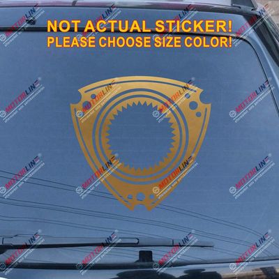 Rotary Wankel Engine Car Decal Sticker fit for Mazda Mazda3 6 CX-5 Miata Zoom Zoom Vinyl JDM Die Cut no Background Pick Color Size (Gold, 6'' (15.2cm))