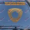 Rotary Wankel Engine Car Decal Sticker fit for Mazda Mazda3 6 CX-5 Miata Zoom Zoom Vinyl JDM Die Cut no Background Pick Color Size (Gold, 6'' (15.2cm)) view 1