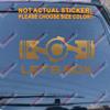 Let's Box Boxer Flat 4 Car Decal Sticker Fit for Subaru STI WRX Vinyl JDM Die Cut no Background Pick Color Size (Gold, 40'' (101.6cm)) view 1