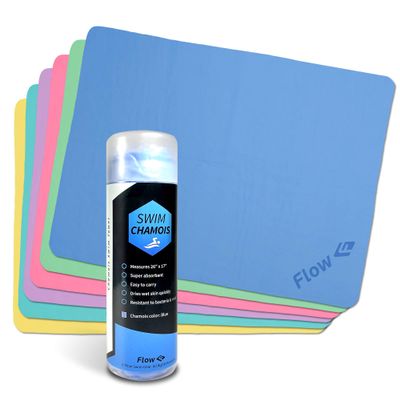 Flow Swim Chamois Towel - 26" x 17" (Purple)