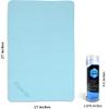 Flow Swim Chamois Towel - 26" x 17" (Aqua) view 3