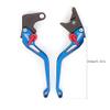 CNC Billet Long 5D Rhombus Hollow Adjustable Brake Clutch Levers Compatible with GSXR600 GSXR750 2006-2021, GSXR1000 2009-2021, GSX-S1000/F/ABS 2015-2021, GSXR1000 2005-2006 view 2