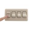 American Technology Components Quad SPST On-Off Switch with Bezel, 12-Volt, for RV, Trailer, Camper (Almond) view 3