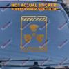 Jursey Auto Radioactive Symbol Radiation Decal Sticker Car Vinyl Pick Size Color die Cut no Background (Gold, 20'' (50.8cm)) view 1