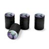 GRAPHICS & MORE Hummingbird Crowned Woodnymph Purple Violet Tire Rim Wheel Aluminum Valve Stem Caps view 1