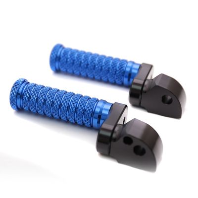 MC MOTOPARTS POLE Blue CNC 25 mm Extension Rear Passenger Foot Pegs Compatible with Trophy 900 1991-2004