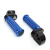 MC MOTOPARTS POLE Blue CNC 25 mm Extension Rear Passenger Foot Pegs Compatible with Trophy 900 1991-2004 view 2