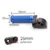 MC MOTOPARTS POLE Blue CNC 25 mm Extension Rear Passenger Foot Pegs Compatible with Trophy 900 1991-2004 view 3