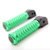 MC MOTOPARTS POLE Green CNC Standard Rear Passenger Foot Pegs Compatible with Daytona 600 2002-2003 view 2