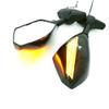 Yibid Integrated Motorcycle LED Turn Signal Light Mirrors Compatible with for Suzuki SV650S 2003-2008, SV1000S 2003-2007, GSF 1200S BANDIT 2001-2005,GSF 600S, Solid Black Smoke Lens view 1