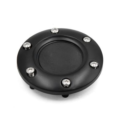 uxcell Universal Black Plastic 6-Hole Car Steering Wheel Center Hub Button Adaptor