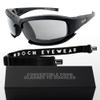 Epoch Lacrosse Hybrid Motorcycle Sunglasses Black Frames Smoke Lens ANSI Z87.1+ view 1
