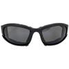 Epoch Lacrosse Hybrid Motorcycle Sunglasses Black Frames Smoke Lens ANSI Z87.1+ view 2