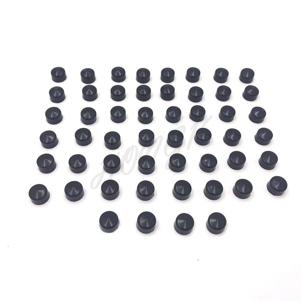 HONGK- 52PCS Black Bolt Cap Topper Cover Nut Compatible with 2004-2015 Harley Sportster Engine [B078YN5DRG]