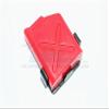 R/C Scale Accessories : Simulation Plastic Oil Tank For Crawlers (X Pattern) For 1:10 Crawlers - 2Pc Set Red view 2