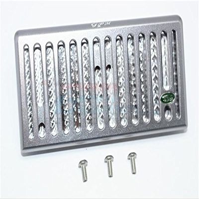GPM For Traxxas TRX-4 Trail Defender Crawler Upgrade Parts Aluminum Front Grill (Vertical) For TRX-4 Trail Defender Crawler - 1 Set Gray Silver