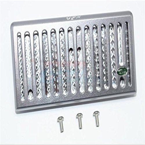 GPM For Traxxas TRX-4 Trail Defender Crawler Upgrade Parts Aluminum Front Grill (Vertical) For TRX-4 Trail Defender Crawler - 1 Set Gray Silver