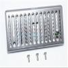GPM For Traxxas TRX-4 Trail Defender Crawler Upgrade Parts Aluminum Front Grill (Vertical) For TRX-4 Trail Defender Crawler - 1 Set Gray Silver view 1