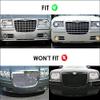 APS Compatible with Chrysler 300C 2005-2010 06 07 08 09 with Fog Light Lower Bumper Stainless Steel Chrome Mesh Front Grill Grille Insert S18-S90357R view 4