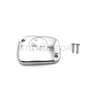 XKH- Left Clutch Master Cylinder Cover Compatible with 06-'17 VRSC and 14-'16 Touring models equipped with hydraulic clutchChrome [B0791X2F2X]