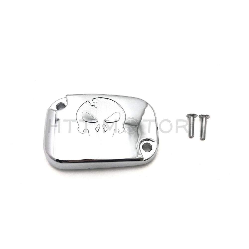 XKH- Left Clutch Master Cylinder Cover Compatible with 06-'17 VRSC and 14-'16 Touring models equipped with hydraulic clutchChrome [B0791X2F2X]