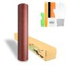 48"x48" (4FT x 4FT) Wood 1550 Wood Grain Vinyl Wrap Faux Finish Textured Self Adhesive Peel and Stick Roll Paper Film DIY Decal Bubble Free for Home Office Furniture Free Tool Kit view 1