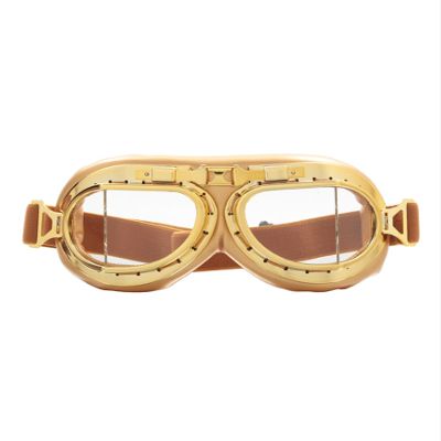 CRG Sports Motorcycle Goggle Aviator Pilot Style Cruiser Scooter Motocross Goggles for Man, Woman, Adult